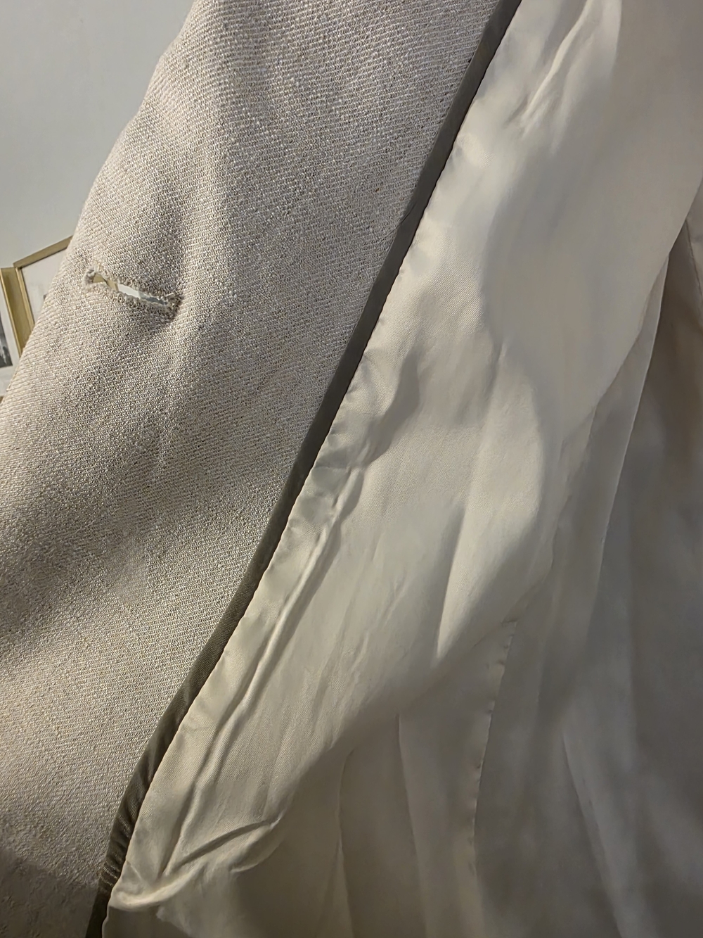 J. Crew Women's Cream Linen Blend Blazer - Picture 7 of 7